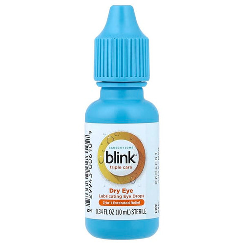 <img alt="Bausch + Lomb Blink, Blink Triple Care, Dry Eye, Lubricating Eye Drops, 0.34 fl oz (10 ml)" title="Bausch + Lomb Blink, Blink Triple Care, Dry Eye, Lubricating Eye Drops, 0.34 fl oz (10 ml),737870204060"