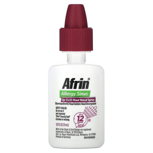 <img alt="Afrin, Allergy Sinus Nasal Spray, 1-2 fl oz (15 ml)" title="Afrin, Allergy Sinus Nasal Spray, 1-2 fl oz (15 ml),023542109420"