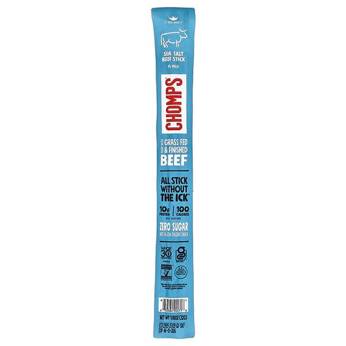 <img alt="Chomps, Sea Salt Beef Stick, Mild, 1.15 oz (32 g)" title="Chomps, Sea Salt Beef Stick, Mild, 1.15 oz (32 g),9300807360989"
