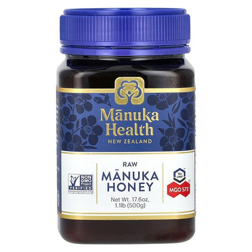 <img alt="Manuka Health, Raw Manuka Honey, UMF 16+, MGO 573+, 17.6 oz (500 g)" title="Manuka Health, Raw Manuka Honey, UMF 16+, MGO 573+, 17.6 oz (500 g),853792007159"