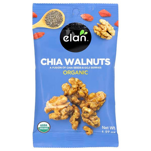 <img alt="Elan, Organic Chia Walnuts, 1.27 oz" title="Elan, Organic Chia Walnuts, 1.27 oz,850031975385"