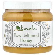<img alt="Kevala, Raw Unfiltered Honey, 3 lb (1,360 g)" title="Kevala, Raw Unfiltered Honey, 3 lb (1,360 g),810104622370"