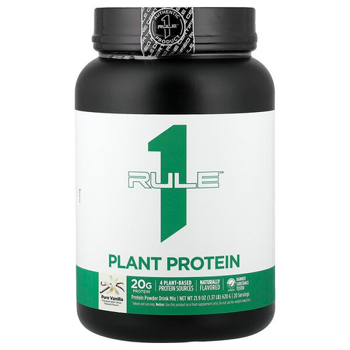 <img alt="Rule One Proteins, Plant Protein, Pure Vanilla, 1.37 lb (620 g)" title="Rule One Proteins, Plant Protein, Pure Vanilla, 1.37 lb (620 g),850041914640"