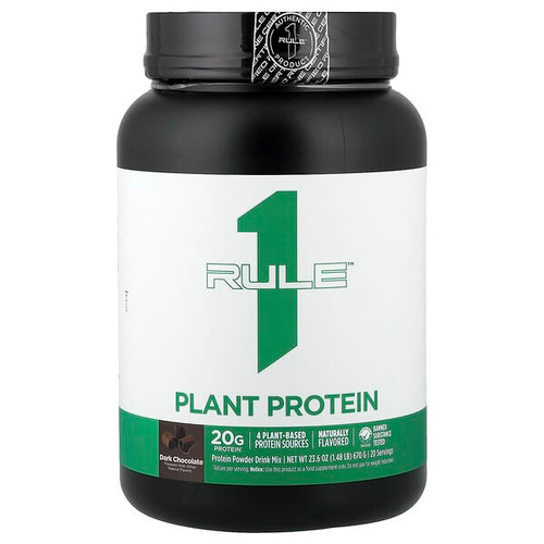 <img alt="Rule One Proteins, Plant Protein, Dark Chocolate, 1.48 lb (670 g)" title="Rule One Proteins, Plant Protein, Dark Chocolate, 1.48 lb (670 g),633924720688"