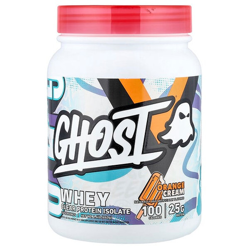 <img alt="Ghost, Whey, Clear Protein Isolate, Orange Cream, 1.4 lb (640 g)" title="Ghost, Whey, Clear Protein Isolate, Orange Cream, 1.4 lb (640 g),811839030256"