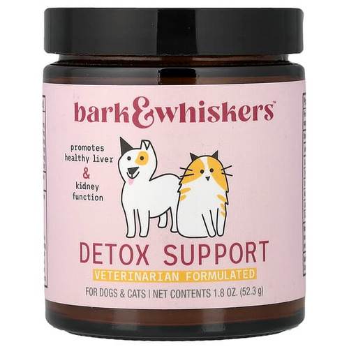 <img alt="Dr. Mercola, Bark & Whiskers, Detox Support, For Dogs & Cats, 1.8 oz (52.3 g)" title="Dr. Mercola, Bark & Whiskers, Detox Support, For Dogs & Cats, 1.8 oz (52.3 g),850043333845"