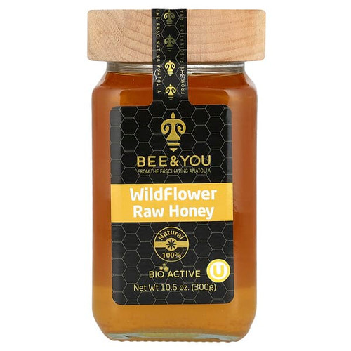 <img alt="Bee & You, WildFlower Raw Honey, 10.6 oz (300 g)" title="Bee & You, WildFlower Raw Honey, 10.6 oz (300 g),755571031143"