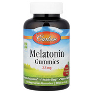 <img alt="Carlson, Melatonin Gummies, Natural Strawberry, 2.5 mg , 100 Vegetarian Gummies" title="Carlson, Melatonin Gummies, Natural Strawberry, 2.5 mg , 100 Vegetarian Gummies,755571948267"