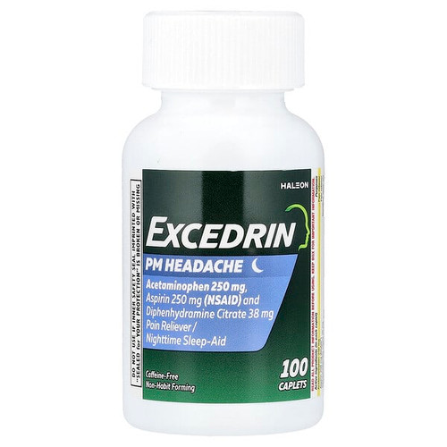 <img alt="Excedrin, PM Headache, 100 Caplets" title="Excedrin, PM Headache, 100 Caplets,850043014065"