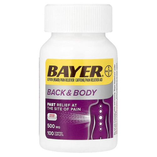 <img alt="Bayer, Back & Body Aspirin, 100 Coated Caplets" title="Bayer, Back & Body Aspirin, 100 Coated Caplets,850041914404"