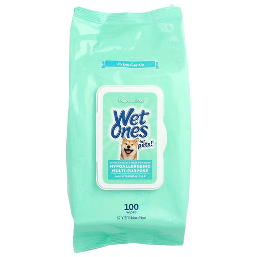 <img alt="Wet Ones, Hypoallergenic Multi-Purpose Wipes, For Dogs, Fragrance Free, 100 Wipes" title="Wet Ones, Hypoallergenic Multi-Purpose Wipes, For Dogs, Fragrance Free, 100 Wipes,810007520810"