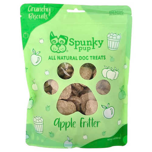 <img alt="Spunky Pup, All Natural Dog Treats, Crunchy Biscuits, Apple Fritter , 10 oz (283 g)" title="Spunky Pup, All Natural Dog Treats, Crunchy Biscuits, Apple Fritter , 10 oz (283 g),850046443084"