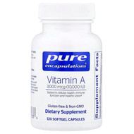 <img alt="Pure Encapsulations, Vitamin A, 3,000 mcg (10,000 IU), 120 Softgel Capsules" title="Pure Encapsulations, Vitamin A, 3,000 mcg (10,000 IU), 120 Softgel Capsules,850009438829"