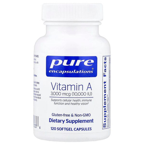 <img alt="Pure Encapsulations, Vitamin A, 3,000 mcg (10,000 IU), 120 Softgel Capsules" title="Pure Encapsulations, Vitamin A, 3,000 mcg (10,000 IU), 120 Softgel Capsules,850009438829"
