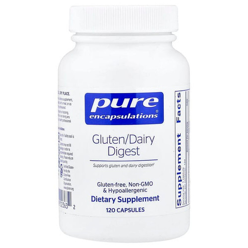 <img alt="Pure Encapsulations, Gluten-Dairy Digest, 120 Capsules" title="Pure Encapsulations, Gluten-Dairy Digest, 120 Capsules,810113512600"