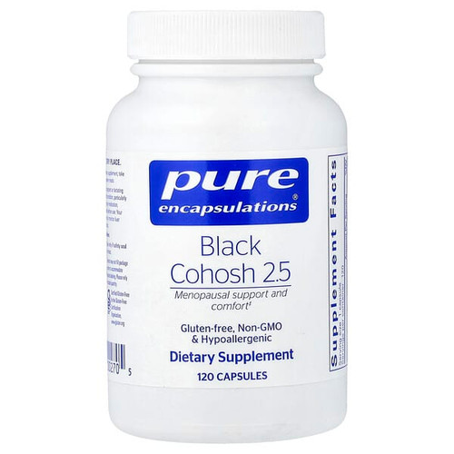 <img alt="Pure Encapsulations, Black Cohosh 2.5, 120 Capsules (250 mg per Capsule)" title="Pure Encapsulations, Black Cohosh 2.5, 120 Capsules (250 mg per Capsule),850066835630"