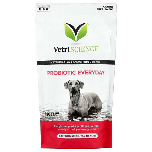<img alt="VetriScience, Probiotic Everyday, For Dogs, 120 Bite-Sized Chews, 12.7 oz (360 g)" title="VetriScience, Probiotic Everyday, For Dogs, 120 Bite-Sized Chews, 12.7 oz (360 g),850008889929"