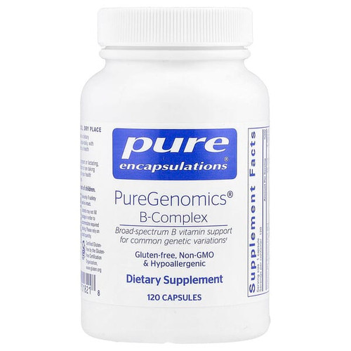 <img alt="Pure Encapsulations, PureGenomics B-Complex , 120 Capsules" title="Pure Encapsulations, PureGenomics B-Complex , 120 Capsules,879452001190"