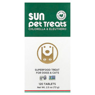 <img alt="Sun Chlorella, Sun Pet Treats, Chlorella & Eleuthero, For Dogs & Cats, 120 Tablets" title="Sun Chlorella, Sun Pet Treats, Chlorella & Eleuthero, For Dogs & Cats, 120 Tablets,853919008649"