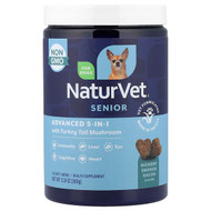 <img alt="NaturVet, Senior Advanced 5-in-1 with Turkey Tail Mushroom, For Dogs, Hickory Smoked Bacon, 120 Soft Chews, 12.6 oz (360 g)" title="NaturVet, Senior Advanced 5-in-1 with Turkey Tail Mushroom, For Dogs, Hickory Smoked Bacon, 120 Soft Chews, 12.6 oz (360 g),860011632566"