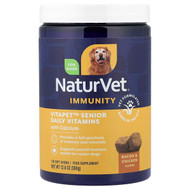 <img alt="NaturVet, Immunity, VitaPet,Senior Daily Vitamins with Calcium, For Dogs, Bacon & Chicken, 120 Soft Chews, 12.6 oz (360 g)" title="NaturVet, Immunity, VitaPet,Senior Daily Vitamins with Calcium, For Dogs, Bacon & Chicken, 120 Soft Chews, 12.6 oz (360 g),"