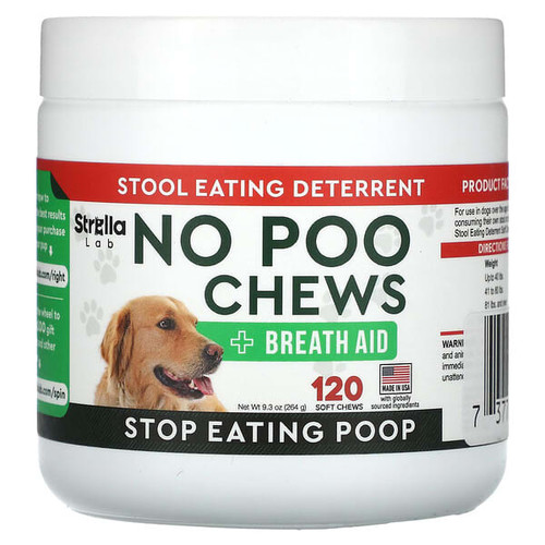 <img alt="StrellaLab, No Poo Chews, For Dogs And Cats, 120 Soft Chews, 9.3 oz (264 g)" title="StrellaLab, No Poo Chews, For Dogs And Cats, 120 Soft Chews, 9.3 oz (264 g),"