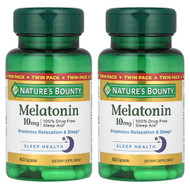 <img alt="Natures Bounty, Melatonin, Twin Pack, 10 mg, 2 Bottles, 60 Capsules Each" title="Natures Bounty, Melatonin, Twin Pack, 10 mg, 2 Bottles, 60 Capsules Each,"