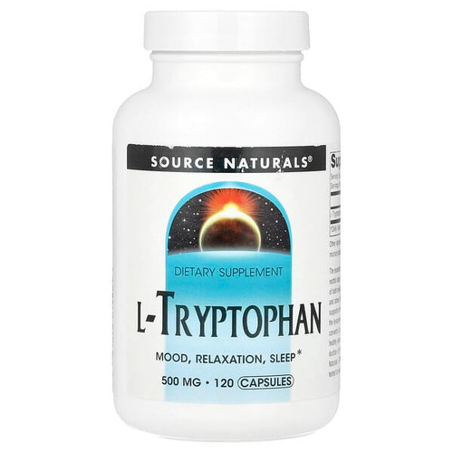 <img alt="Source Naturals, L-Tryptophan, 500 mg , 120 Capsules" title="Source Naturals, L-Tryptophan, 500 mg , 120 Capsules,"