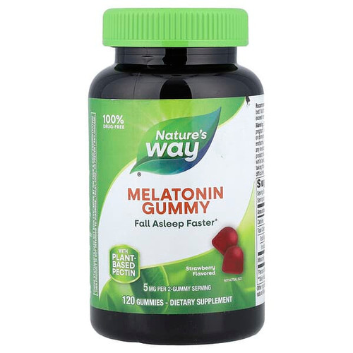 <img alt="Natures Way, Melatonin Gummy, Strawberry, 120 Gummies (2.5 mg per Gummy)" title="Natures Way, Melatonin Gummy, Strawberry, 120 Gummies (2.5 mg per Gummy),"