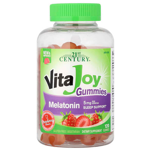 <img alt="21st Century, VitaJoy Melatonin Gummies, Strawberry, 120 Gummies (2.5 mg per Gummy)" title="21st Century, VitaJoy Melatonin Gummies, Strawberry, 120 Gummies (2.5 mg per Gummy),"