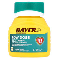 <img alt="Bayer, Safety Coated Aspirin Regimen, Low Dose, 81 mg, 120 Enteric Coated Tablets" title="Bayer, Safety Coated Aspirin Regimen, Low Dose, 81 mg, 120 Enteric Coated Tablets,"