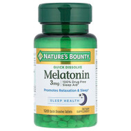 <img alt="Natures Bounty, Melatonin, Natural Cherry, 3 mg, 120 Quick Dissolve Tablets" title="Natures Bounty, Melatonin, Natural Cherry, 3 mg, 120 Quick Dissolve Tablets,"