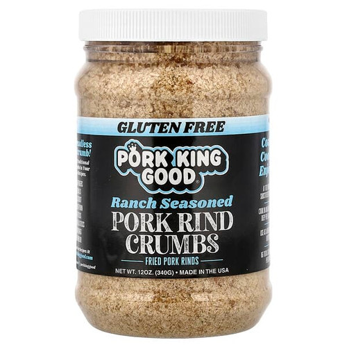 <img alt="Pork King Good, Pork Rind Crumbs, Ranch Seasoned , 12 oz (340 g)" title="Pork King Good, Pork Rind Crumbs, Ranch Seasoned , 12 oz (340 g),"