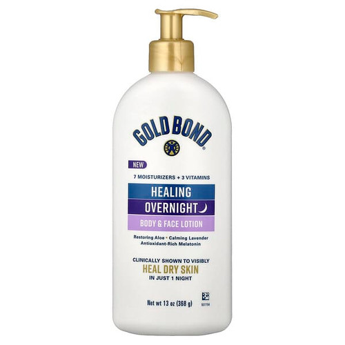 <img alt="Gold Bond, Healing Overnight, Body & Face Lotion, 13 oz (368 g)" title="Gold Bond, Healing Overnight, Body & Face Lotion, 13 oz (368 g),"