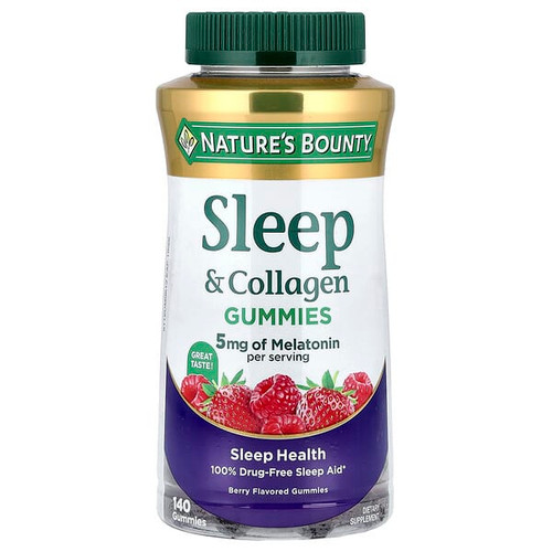 <img alt="Natures Bounty, Sleep & Collagen Gummies, Berry, 140 Gummies" title="Natures Bounty, Sleep & Collagen Gummies, Berry, 140 Gummies,"