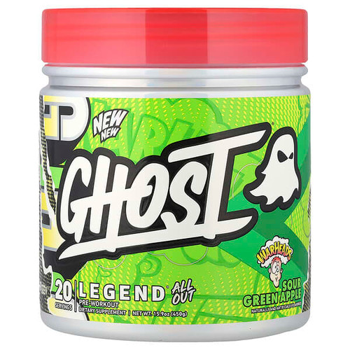 <img alt="Ghost, Legend All Out Pre-Workout, Warheads Sour Green Apple, 15.9 oz (450 g)" title="Ghost, Legend All Out Pre-Workout, Warheads Sour Green Apple, 15.9 oz (450 g),"