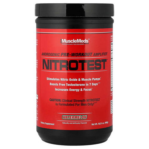 <img alt="MuscleMeds, Nitrotest, Androgenic Pre-Workout Amplifier, Watermelon, 16.51 oz (468 g)" title="MuscleMeds, Nitrotest, Androgenic Pre-Workout Amplifier, Watermelon, 16.51 oz (468 g),"
