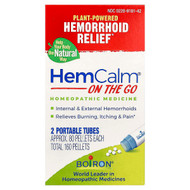 <img alt="Boiron, HemCalm On The Go, Hemorrhoid Relief, 2 Portable Tubes, Approx. 80 Pellets Each" title="Boiron, HemCalm On The Go, Hemorrhoid Relief, 2 Portable Tubes, Approx. 80 Pellets Each,"