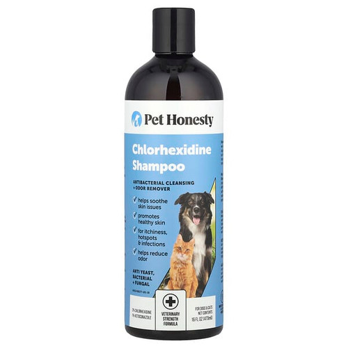<img alt="Pet Honesty, Chlorhexidine Shampoo, For Dogs & Cats, 16 fl oz (473 ml)" title="Pet Honesty, Chlorhexidine Shampoo, For Dogs & Cats, 16 fl oz (473 ml),"