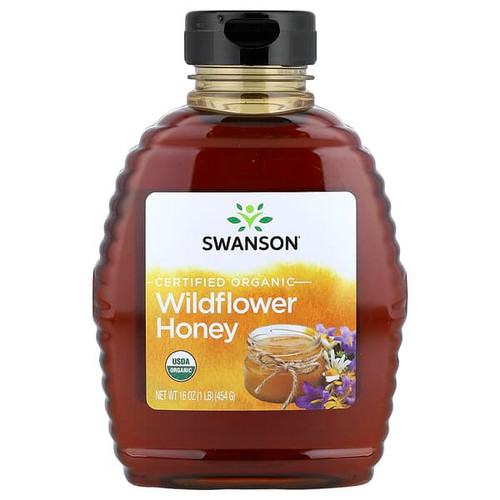 <img alt="Swanson Vitamins, Certified Organic Wildflower Honey, 16 oz (454 g)" title="Swanson Vitamins, Certified Organic Wildflower Honey, 16 oz (454 g),"