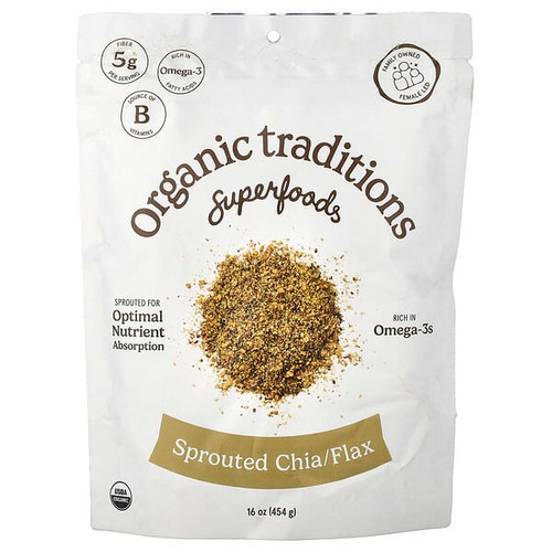 <img alt="Organic Traditions, Superfoods, Sprouted Chia - Flax, 16 oz (454 g)" title="Organic Traditions, Superfoods, Sprouted Chia - Flax, 16 oz (454 g),"