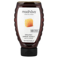 <img alt="Madhava, Organic Amber Honey, Unfiltered, 16 oz (454 g)" title="Madhava, Organic Amber Honey, Unfiltered, 16 oz (454 g),"