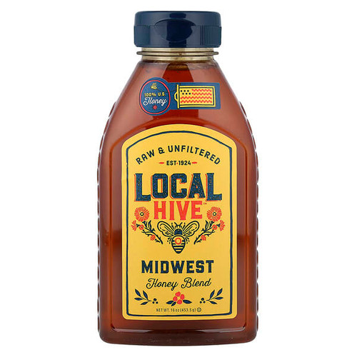 <img alt="Local Hive, Honey Blend, Midwest, Raw & Unfiltered, 16 oz (453.5 g)" title="Local Hive, Honey Blend, Midwest, Raw & Unfiltered, 16 oz (453.5 g),"