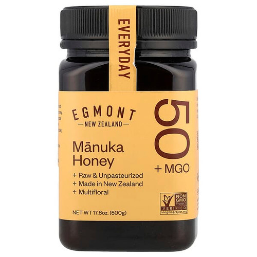 <img alt="Egmont Honey, Manuka Honey, Raw & Unpasteurized, MGO 50+, 17.6 oz (500 g)" title="Egmont Honey, Manuka Honey, Raw & Unpasteurized, MGO 50+, 17.6 oz (500 g),"
