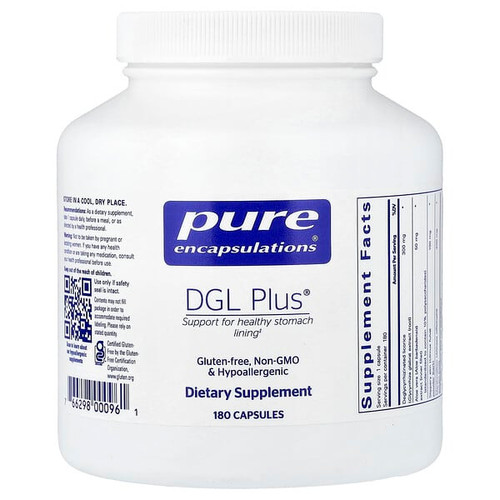 <img alt="Pure Encapsulations, DGL Plus, 180 Capsules" title="Pure Encapsulations, DGL Plus, 180 Capsules,"