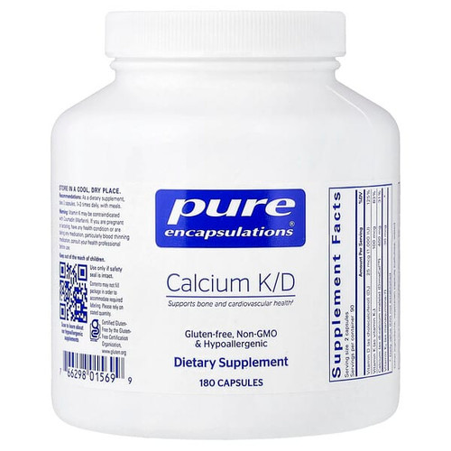 <img alt="Pure Encapsulations, Calcium K-D, 180 Capsules" title="Pure Encapsulations, Calcium K-D, 180 Capsules,"