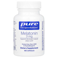 <img alt="Pure Encapsulations, Melatonin, 3 mg, 180 Capsules" title="Pure Encapsulations, Melatonin, 3 mg, 180 Capsules,"