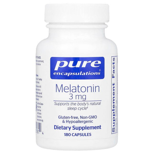 <img alt="Pure Encapsulations, Melatonin, 3 mg, 180 Capsules" title="Pure Encapsulations, Melatonin, 3 mg, 180 Capsules,"