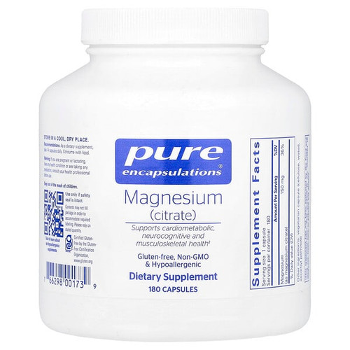 <img alt="Pure Encapsulations, Magnesium (Citrate), 180 Capsules (150 mg per Capsule)" title="Pure Encapsulations, Magnesium (Citrate), 180 Capsules (150 mg per Capsule),"