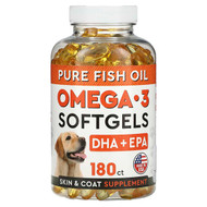 <img alt="StrellaLab, Pure Fish Oil, Omega-3 Softgels, For Dogs, 180 Softgels" title="StrellaLab, Pure Fish Oil, Omega-3 Softgels, For Dogs, 180 Softgels,"